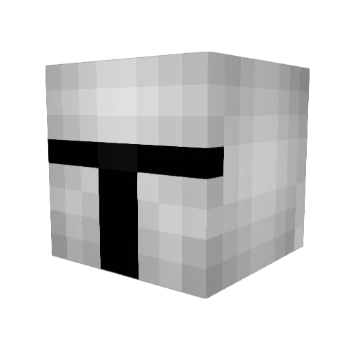 DelSniper Minecraft avatar head, 3D render
