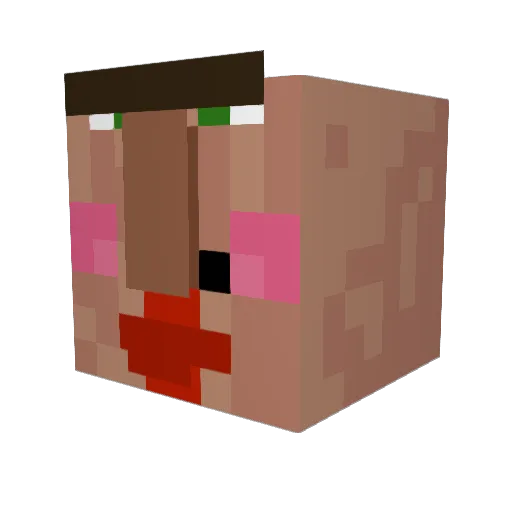 Del_Rio11 Minecraft avatar head, 3D render