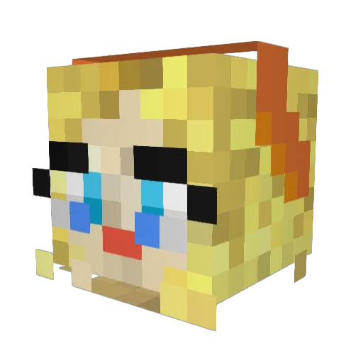 Delanceyst Minecraft avatar head, 3D render