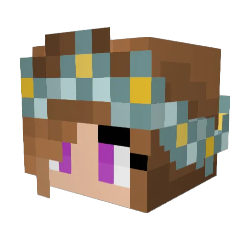 Delaney1515 Minecraft avatar head, 3D render
