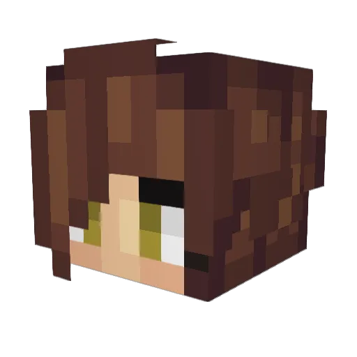 DelaneyClarke Minecraft avatar head, 3D render