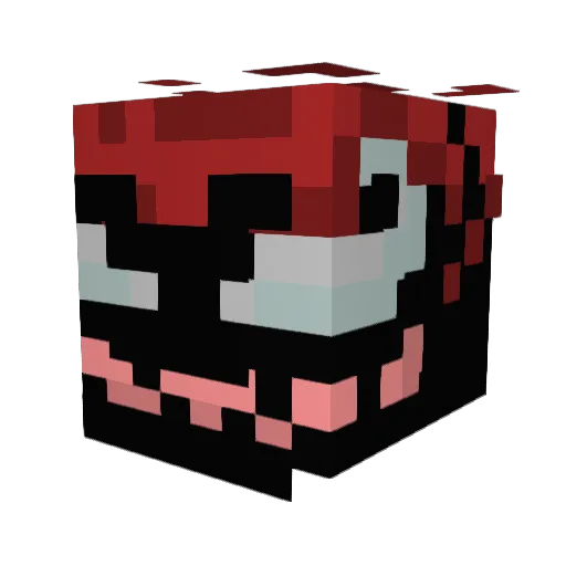 Delaredoooo Minecraft avatar head, 3D render