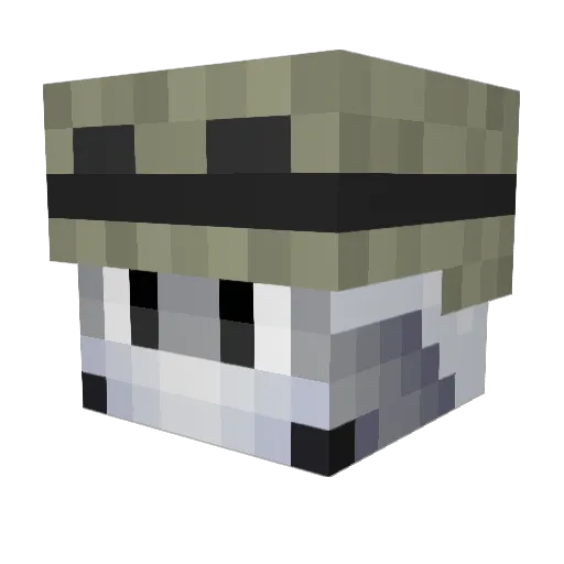 Delawanna Minecraft avatar head, 3D render