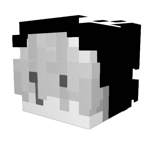 Delawares Minecraft avatar head, 3D render
