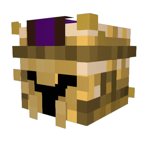 DelayedHappiness Minecraft avatar head, 3D render