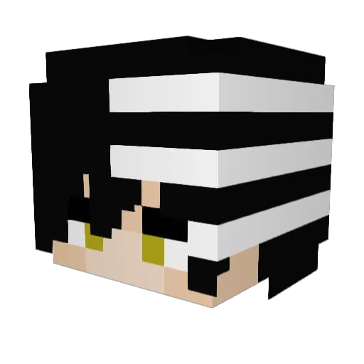 Delayta Minecraft avatar head, 3D render