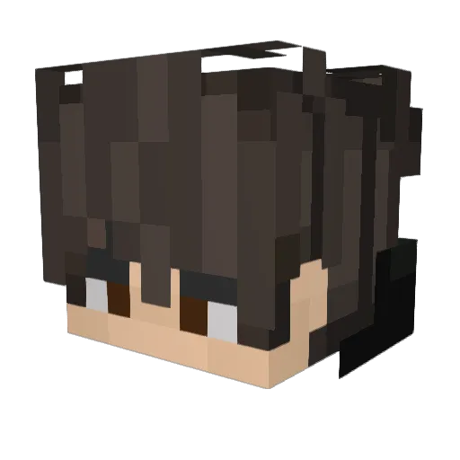 Delazari Minecraft avatar head, 3D render
