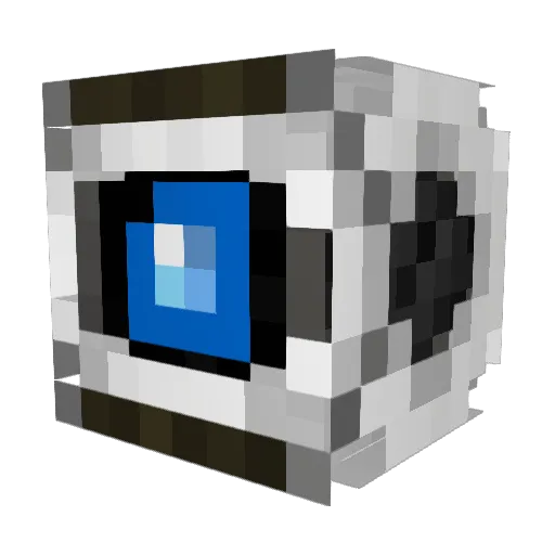 Delegitimization Minecraft avatar head, 3D render