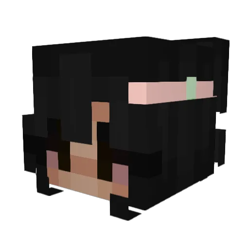 Deleria_ Minecraft avatar head, 3D render