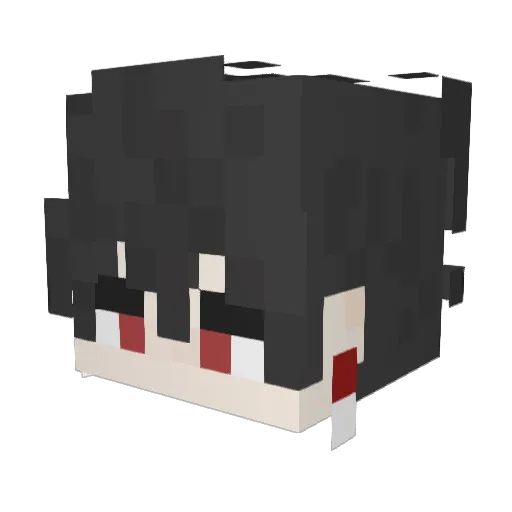 DeleteClicker_ Minecraft avatar head, 3D render
