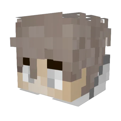 Deleted_User__ Minecraft avatar head, 3D render