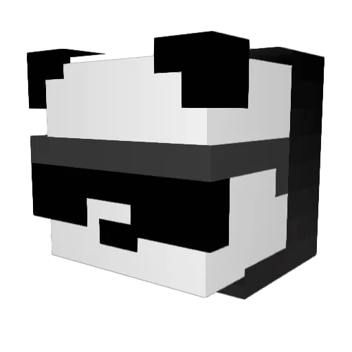 Deleted__1 Minecraft avatar head, 3D render