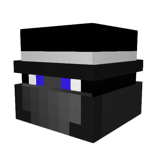 DeletedeteleD Minecraft avatar head, 3D render
