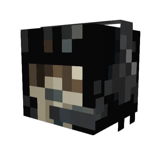 Delgren65xDK Minecraft avatar head, 3D render