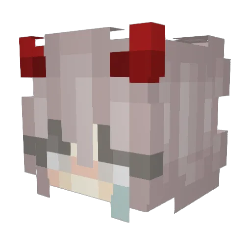 DelicateDahlia Minecraft avatar head, 3D render