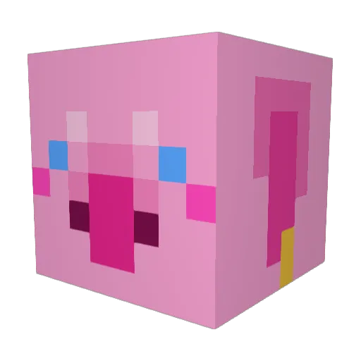DeliciousWifi Minecraft avatar head, 3D render