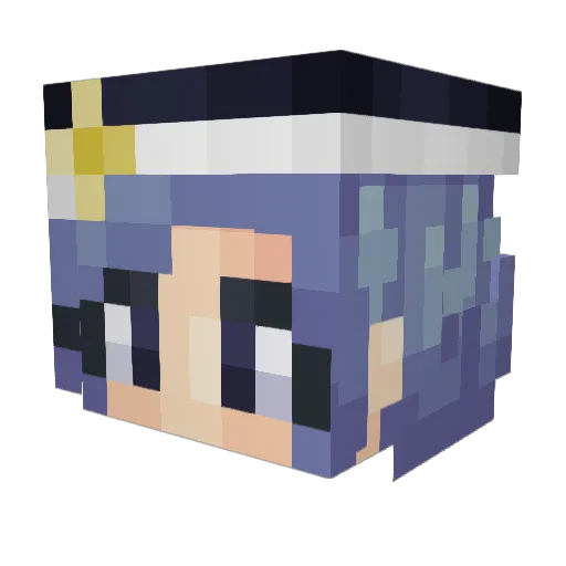Delilah_SG Minecraft avatar head, 3D render
