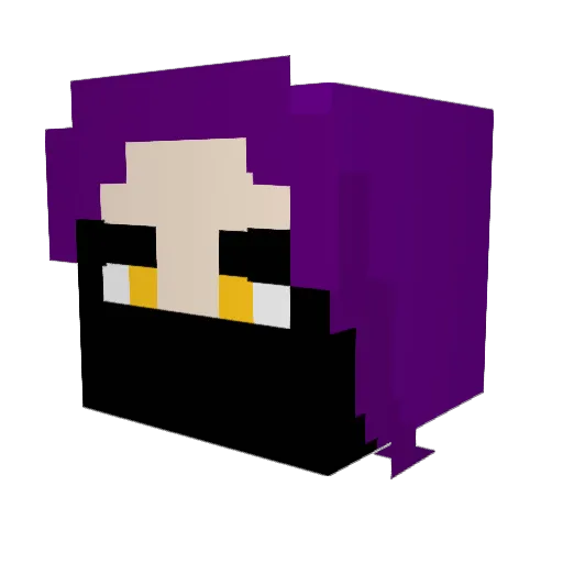 Delinex Minecraft avatar head, 3D render