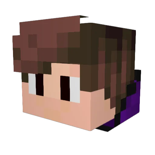 Delirium___ Minecraft avatar head, 3D render