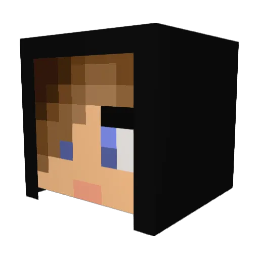 Delisoup210 Minecraft avatar head, 3D render