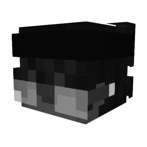 Delixa Minecraft avatar head, 3D render