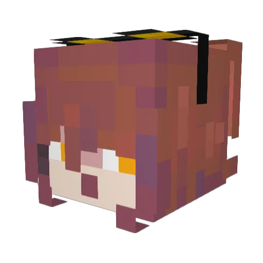 DellBohne Minecraft avatar head, 3D render