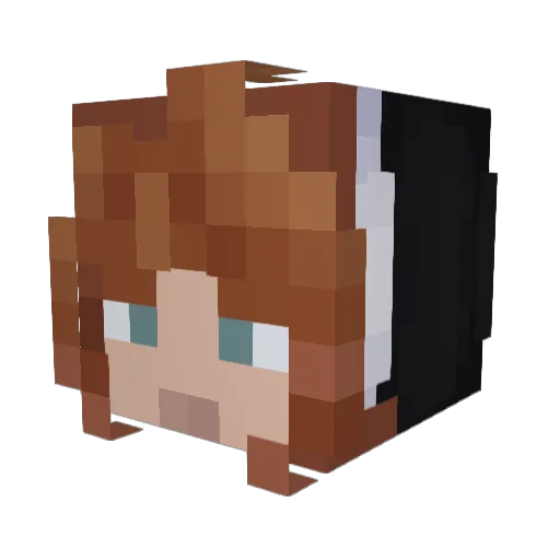 DellSakeSashimi Minecraft avatar head, 3D render