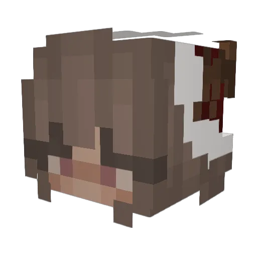 DellaKit Minecraft avatar head, 3D render