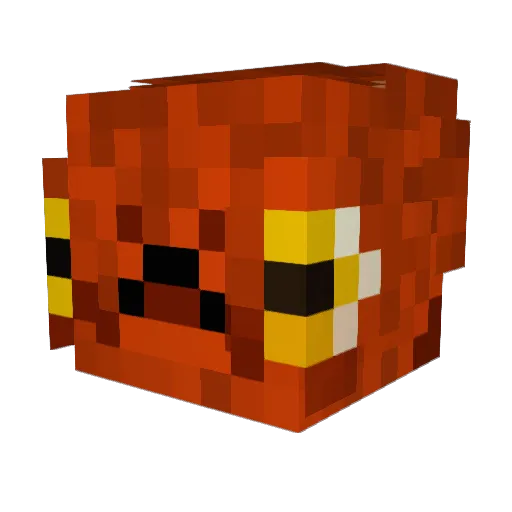 Delletje Minecraft avatar head, 3D render