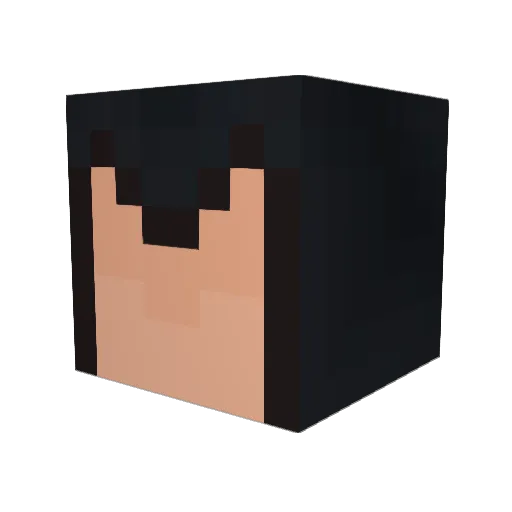 Dellitsni Minecraft avatar head, 3D render