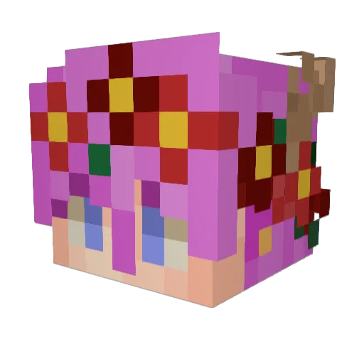 Dellnor Minecraft avatar head, 3D render