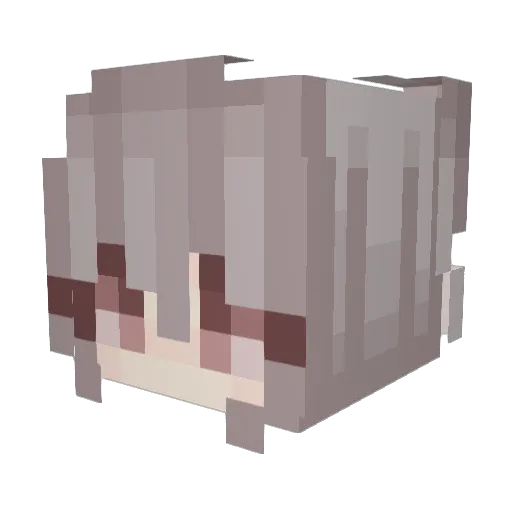 DellyBeanz Minecraft avatar head, 3D render