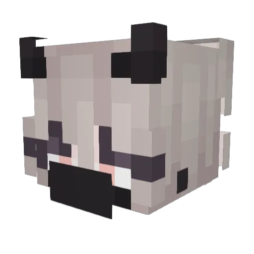 Delmi Minecraft avatar head, 3D render
