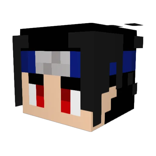 Deloa Minecraft avatar head, 3D render
