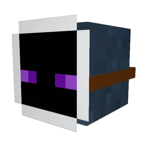 Delonka Minecraft avatar head, 3D render