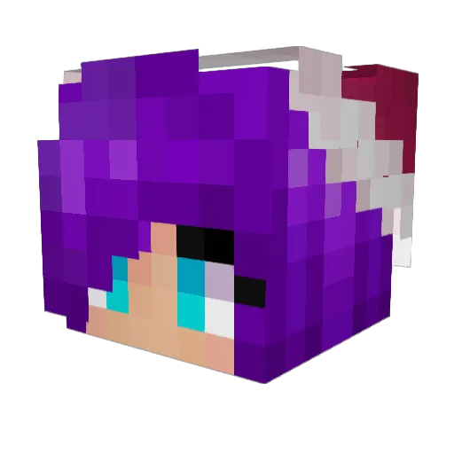 Delorvi Minecraft avatar head, 3D render