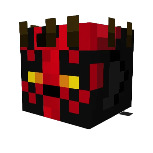 Deloya Minecraft avatar head, 3D render