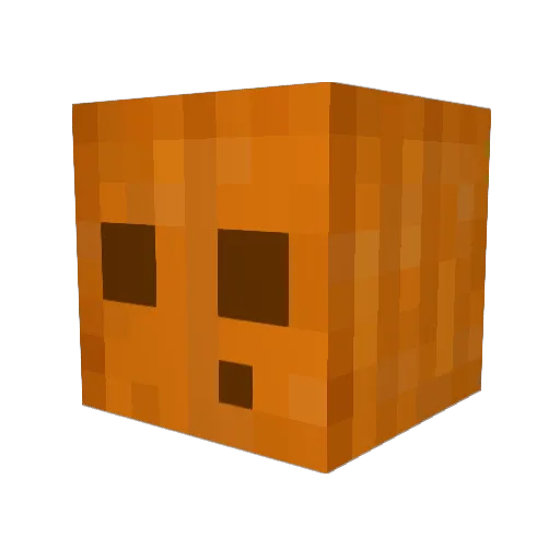 Delpeep Minecraft avatar head, 3D render