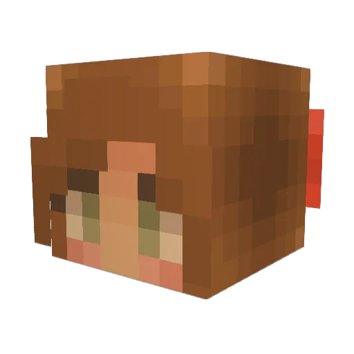 Delphi_Wolf Minecraft avatar head, 3D render