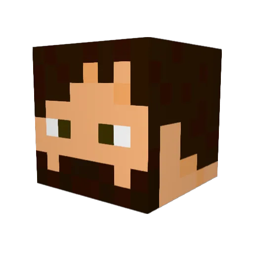 DelphicLion Minecraft avatar head, 3D render