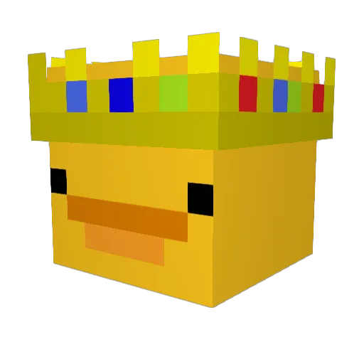 Delpyy Minecraft avatar head, 3D render