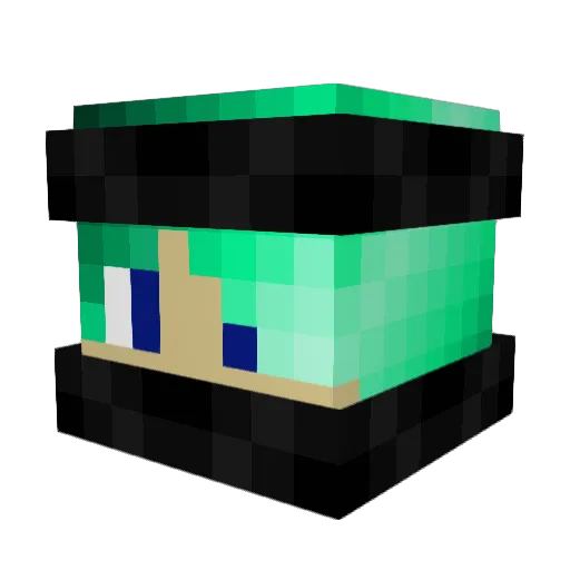 Delta0908 Minecraft avatar head, 3D render