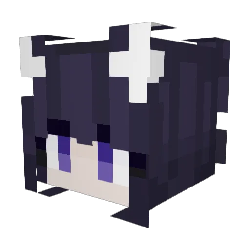 Delta0_0 Minecraft avatar head, 3D render