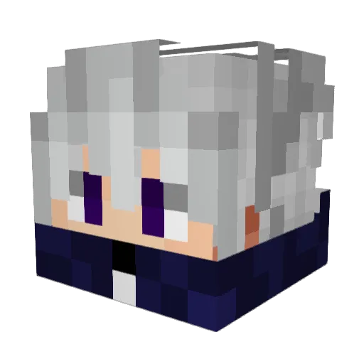 Delta1054 Minecraft avatar head, 3D render