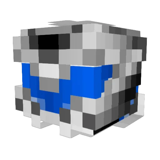 Delta1476 Minecraft avatar head, 3D render