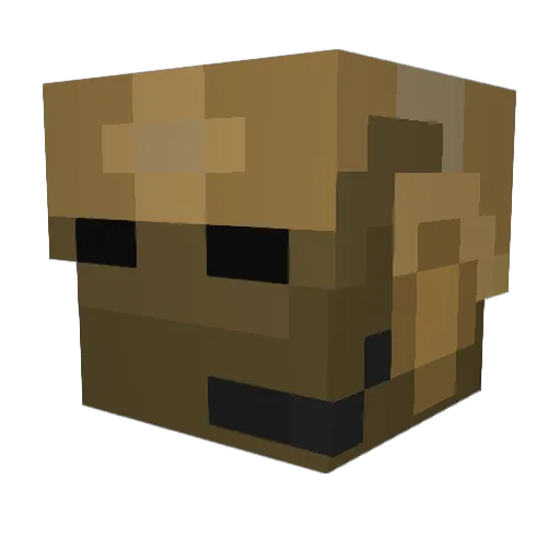 Delta1924 Minecraft avatar head, 3D render