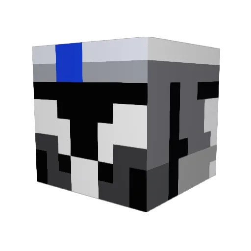 Delta3560 Minecraft avatar head, 3D render