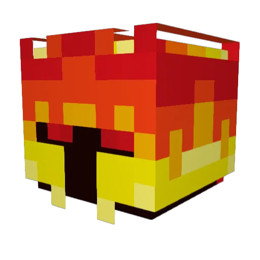 Delta4BMan Minecraft avatar head, 3D render