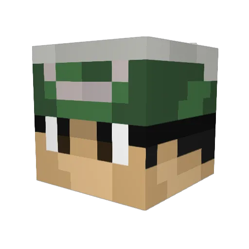 Delta9099 Minecraft avatar head, 3D render