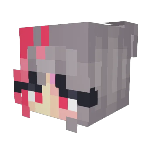 DeltaArkham Minecraft avatar head, 3D render